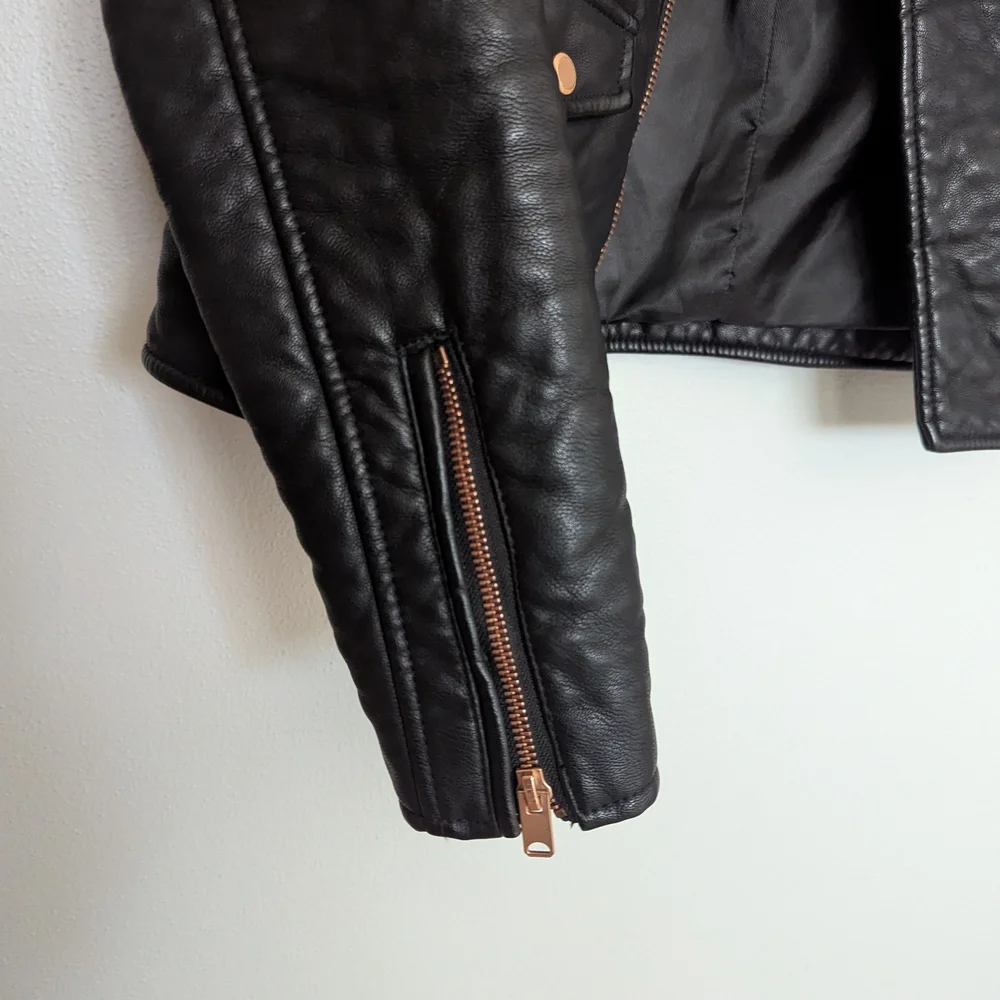 Marc New York Black Textured Leather Jacket - Picture 6 of 7